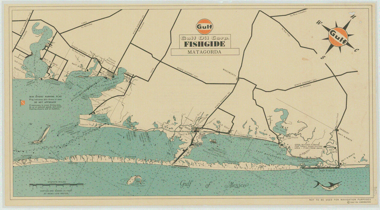 Gulf Oil Corp. FishGuide, Matagorda: 1960