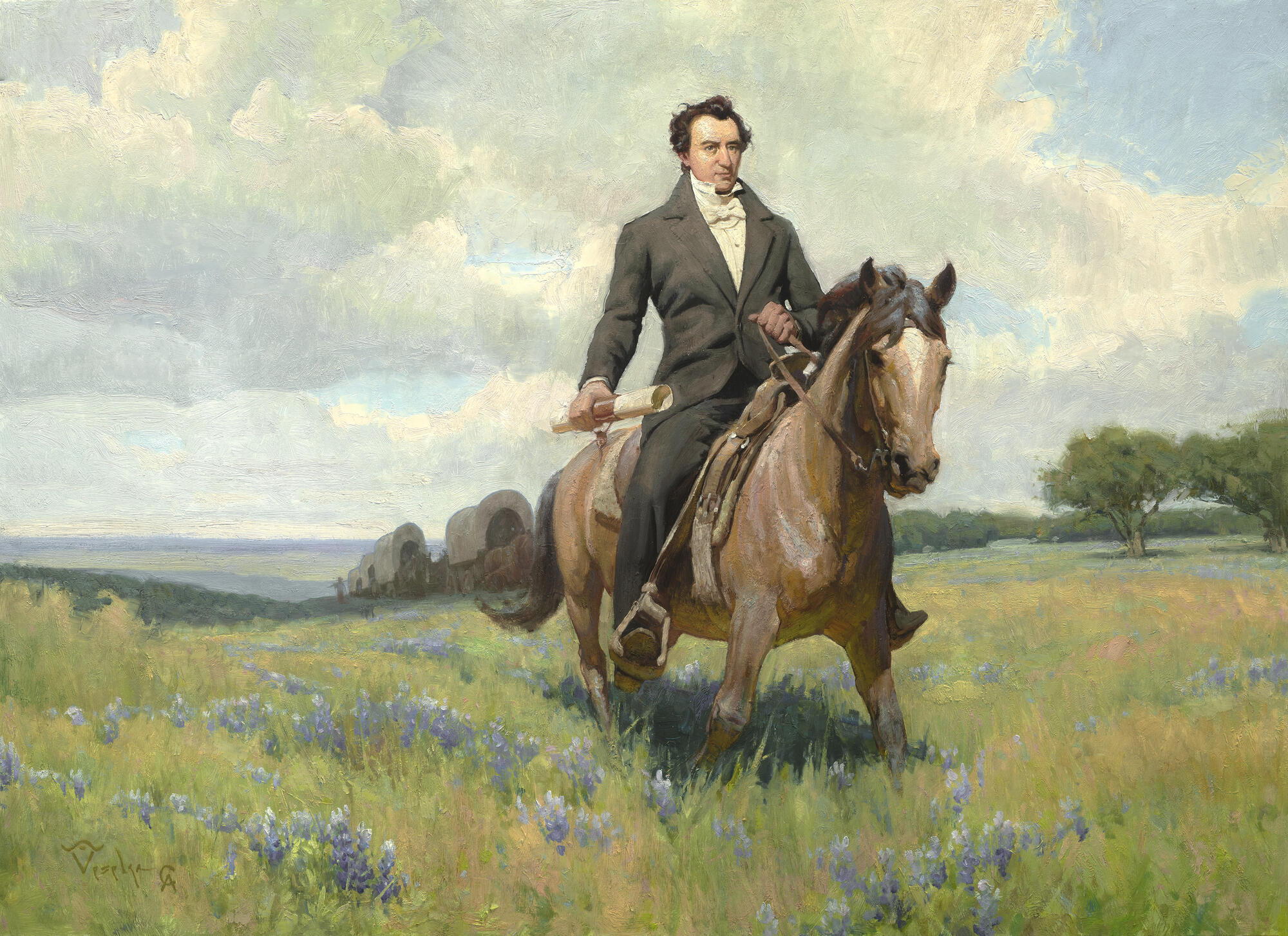 1839 - A Map of Matagorda Bay and adjacent county by William Selkirk